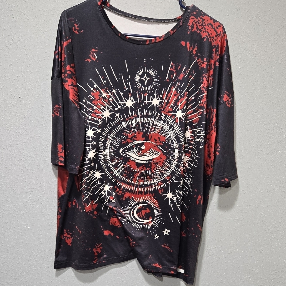 Graphic Black and Red Men's Shirt